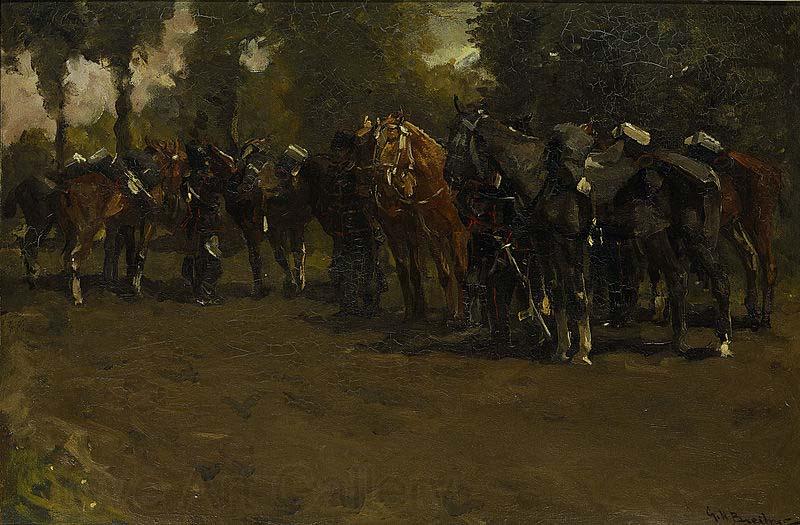 George Hendrik Breitner Cavalry at Rest France oil painting art